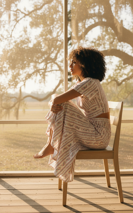 AI Editorial - Sage the Label Rosebud Maxi Skirt