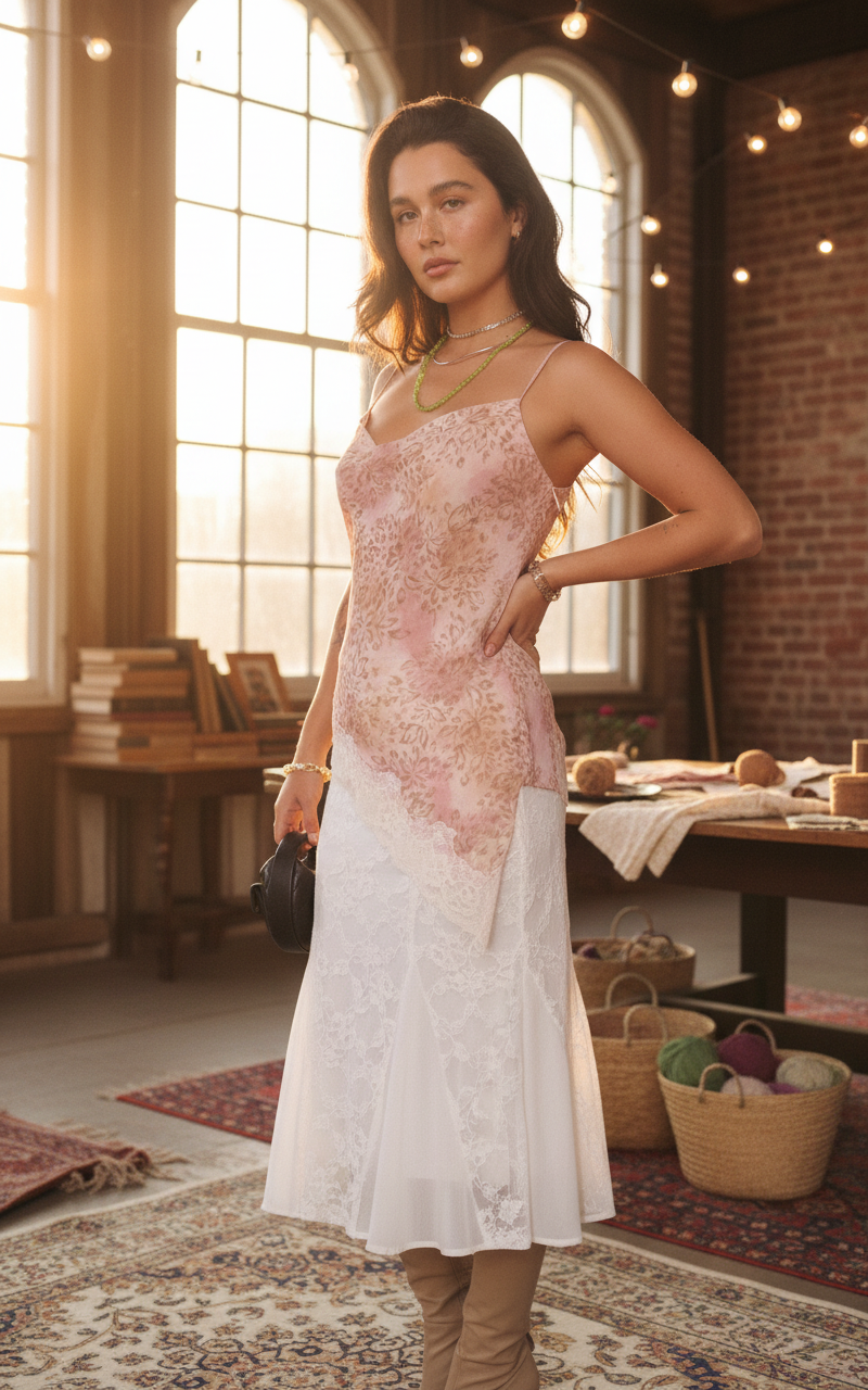 AI Editorial - Bailey Rose Floral Cowl-neck Cami Top