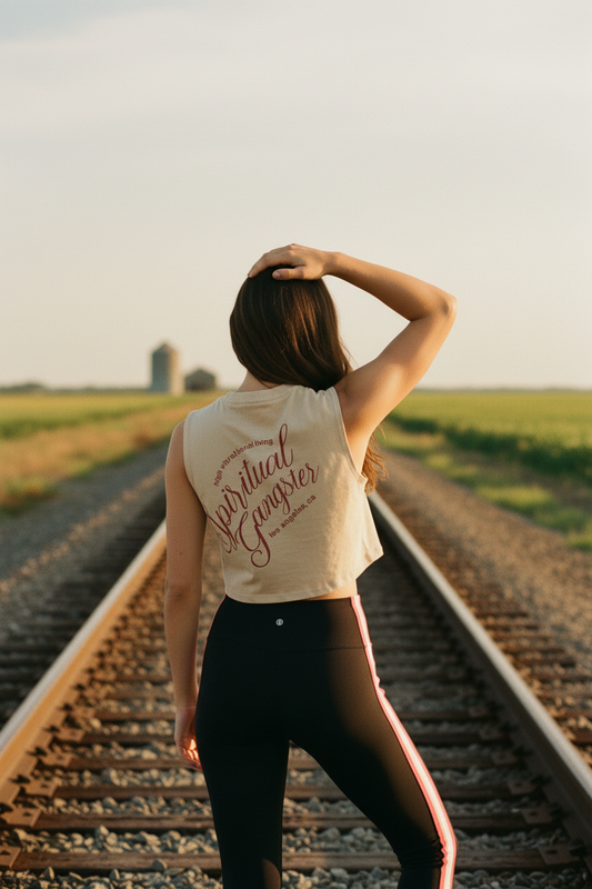 AI Editorial - Spiritual Gangster Living Spirit Crop Tank