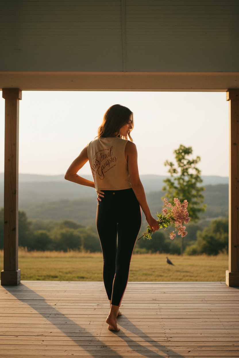 AI Editorial - Spiritual Gangster Living Spirit Crop Tank