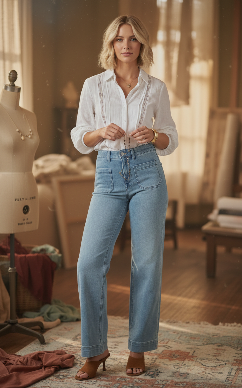 AI Editorial - Dex Patch Pocket Jeans