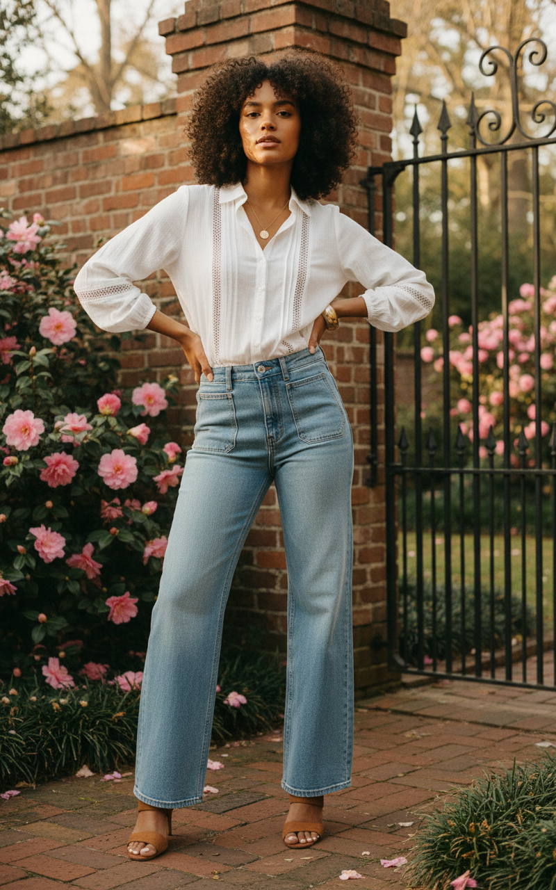 AI Editorial - Dex Patch Pocket Jeans