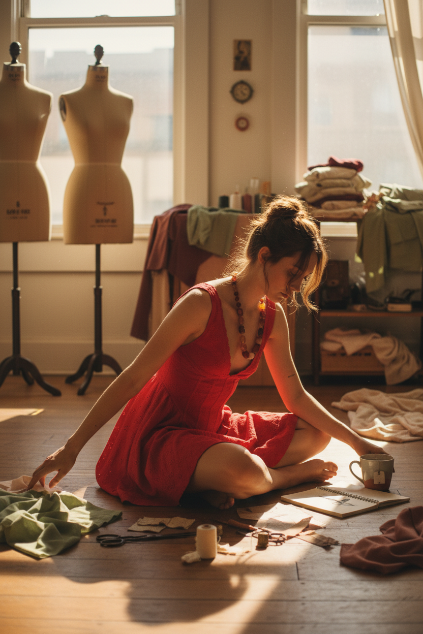 AI Editorial - Free People Can't Help It Mini Dress