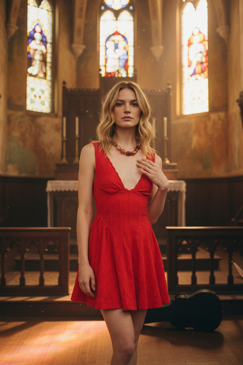 AI Editorial - Free People Can't Help It Mini Dress