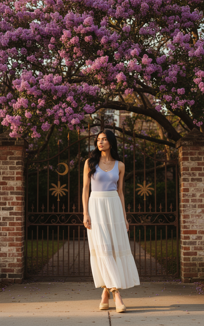 AI Editorial - Dex Crochet Maxi Skirt