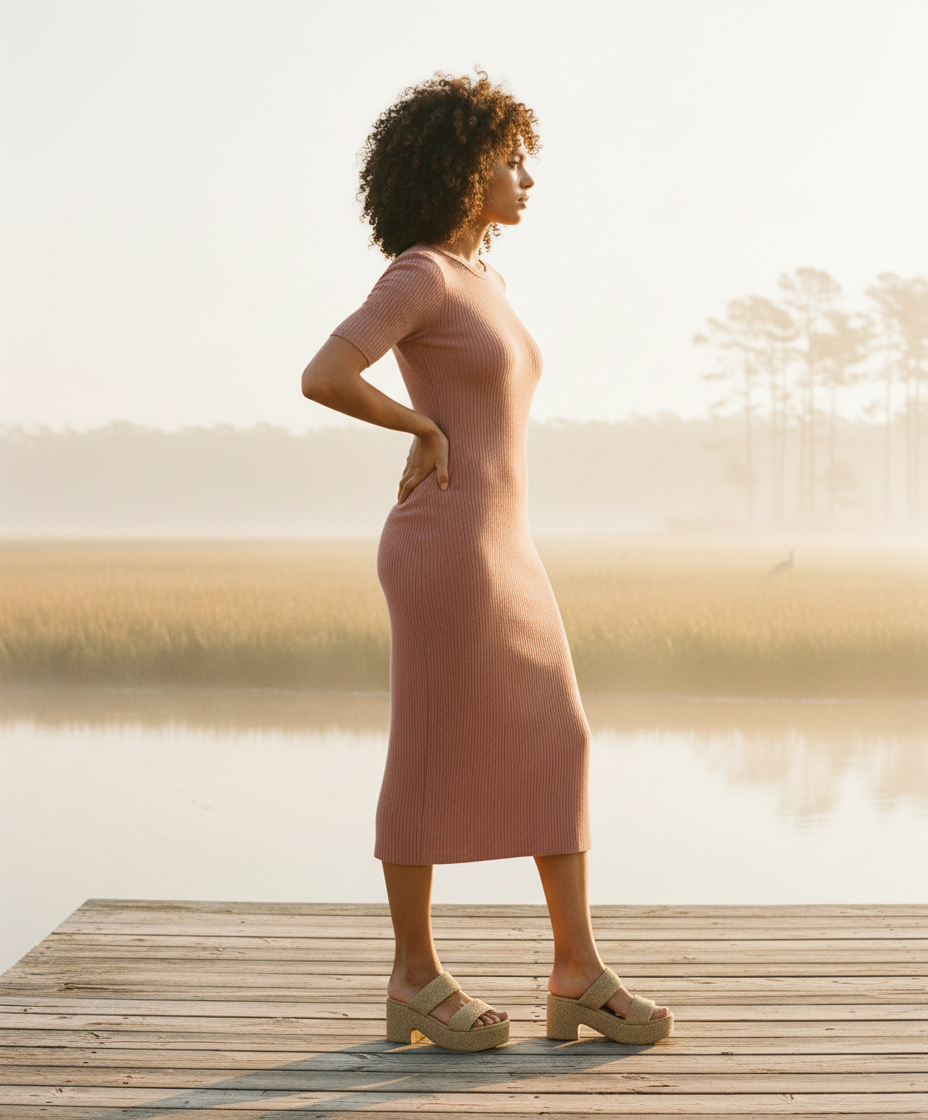 AI Editorial - Matisse Ocean Ave Platform Sandals