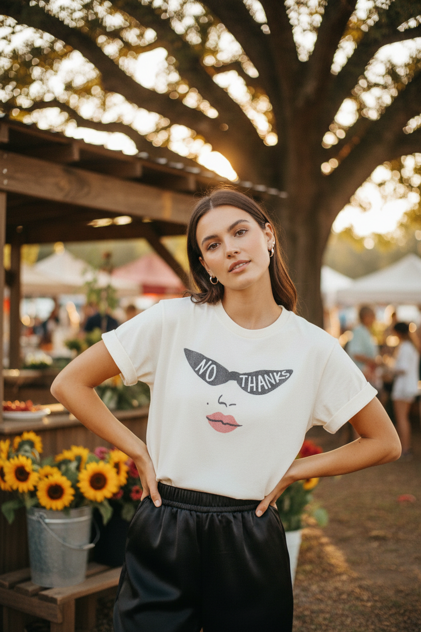 AI Editorial - All Us No Thanks Hi-Lo Tee