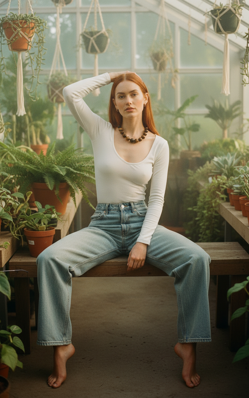AI Editorial - Free People Long Sleeve Protagoinst Tee