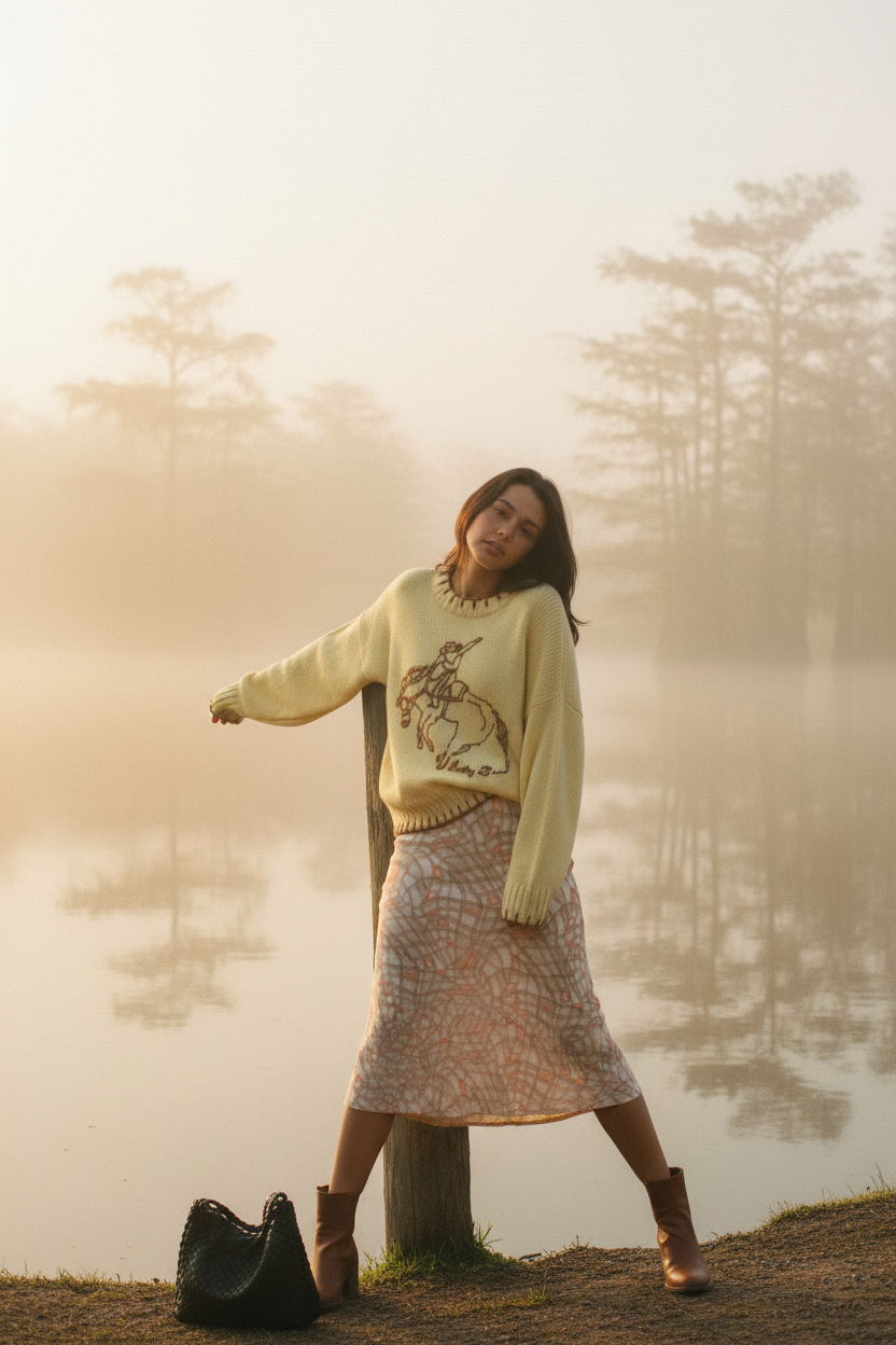 AI Editorial - Lucky Baby Stitch Sweater