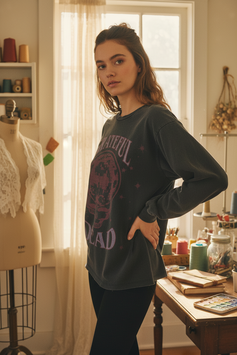 AI Editorial - Grateful Dead Disco Stealie Long Sleeve