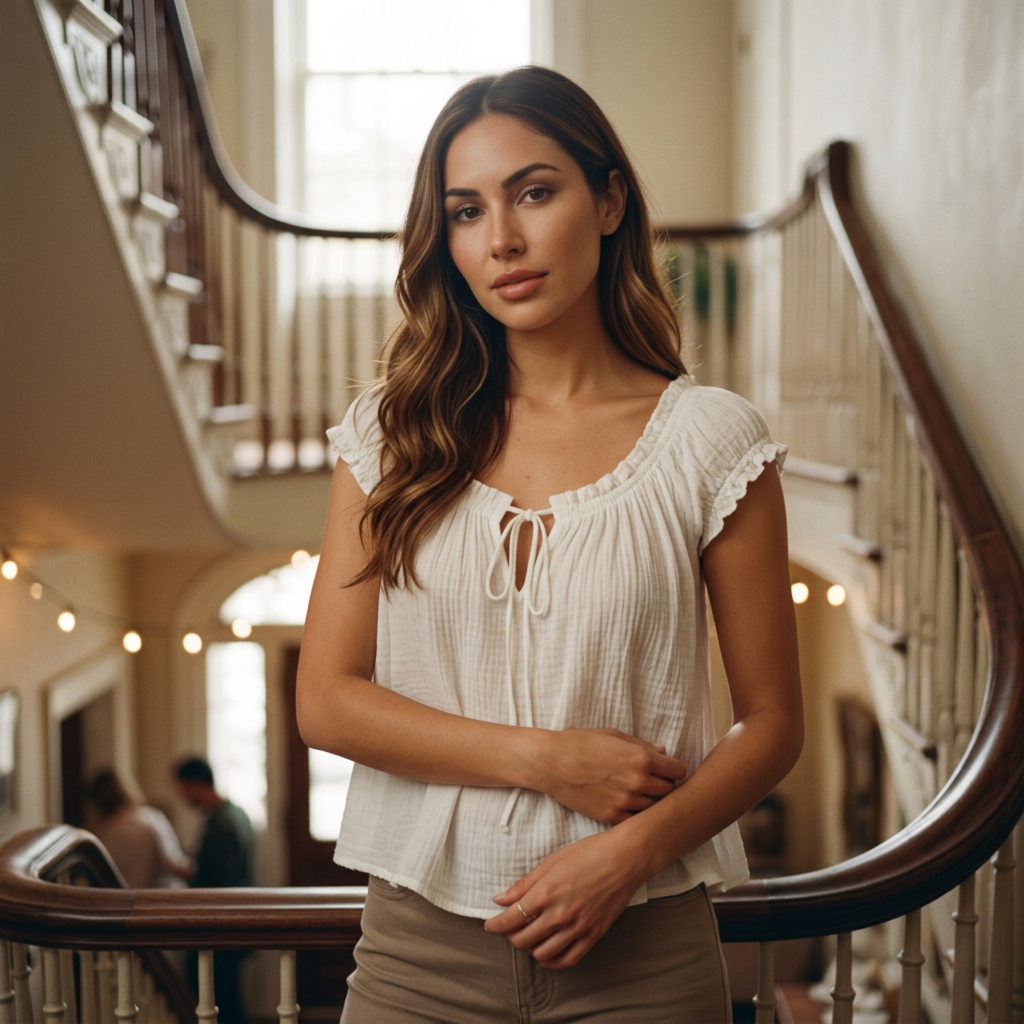 AI Editorial - Free People Dahlia Tee