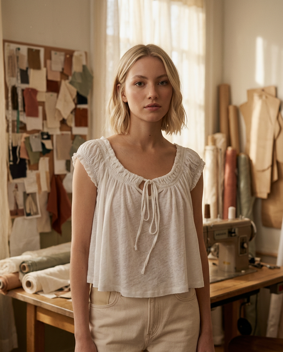 AI Editorial - Free People Dahlia Tee