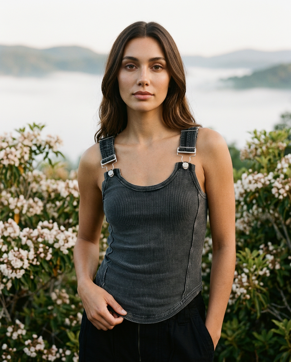 AI Editorial - Free People Jamie Buckle Tank