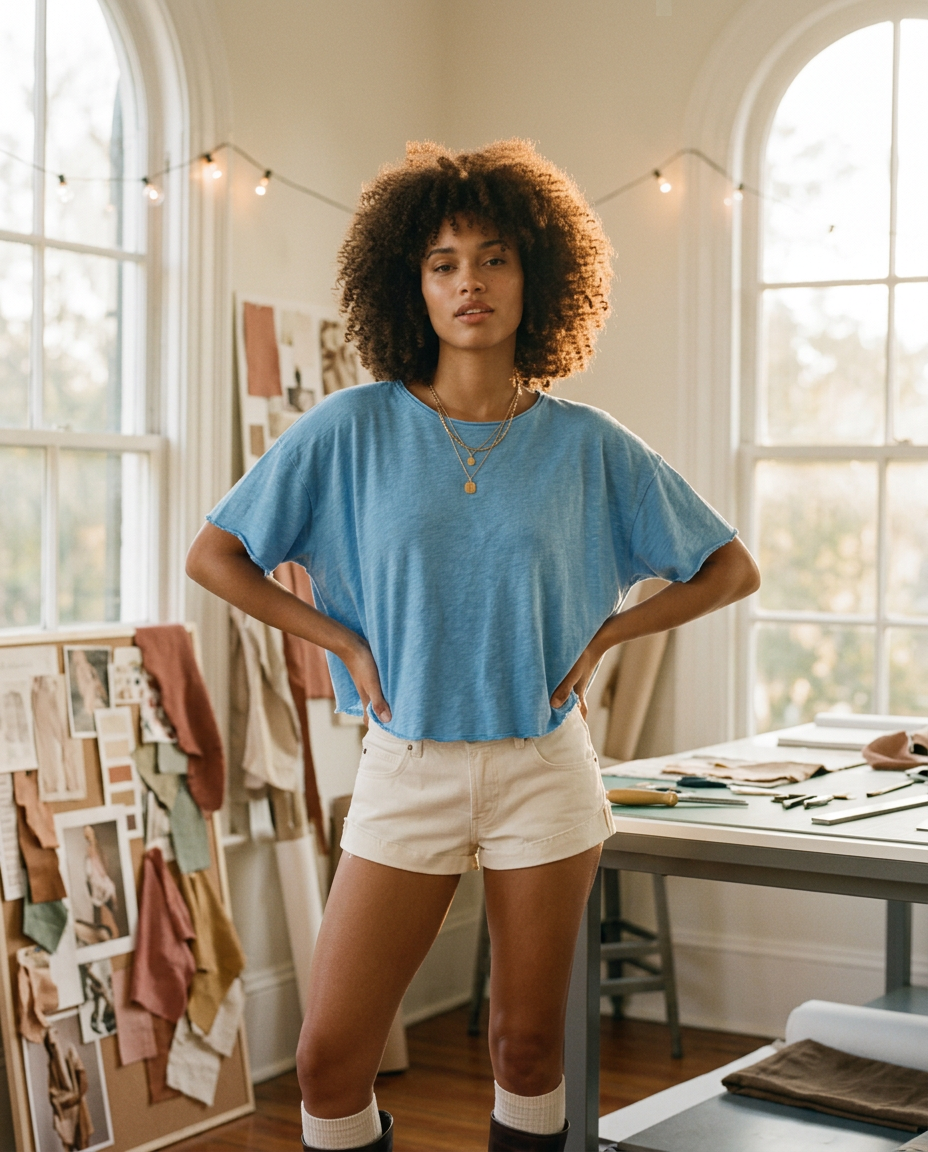 AI Editorial - Free People Elsie Swing Tee