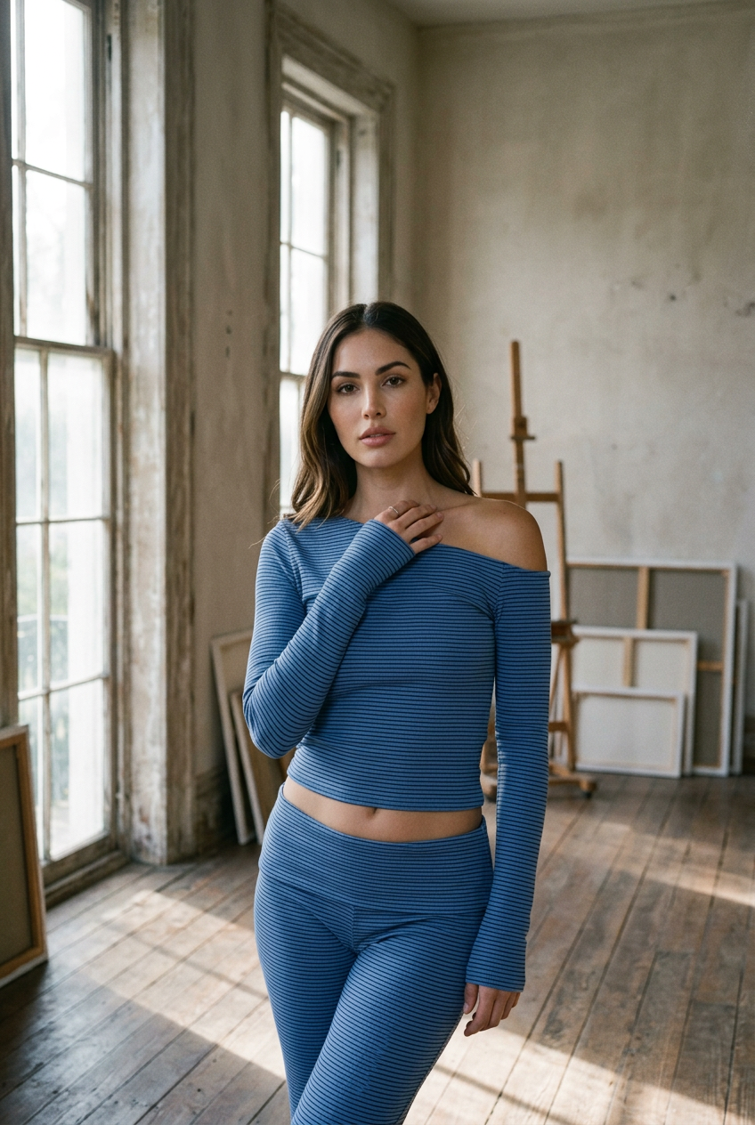 AI Editorial - Grady Striped LS Top