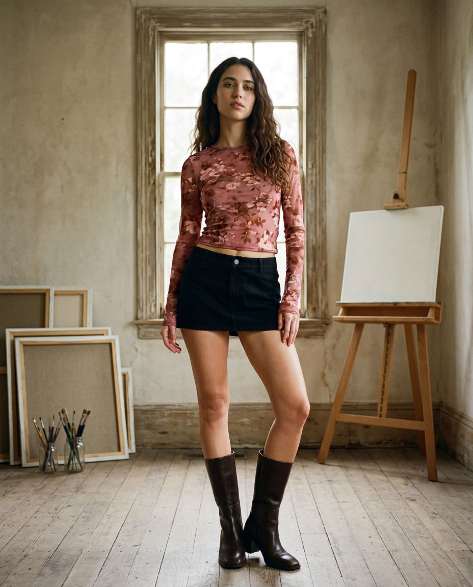 AI Editorial - Molly Mini Skirt