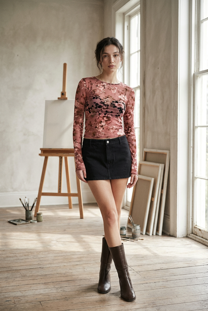 AI Editorial - Molly Mini Skirt