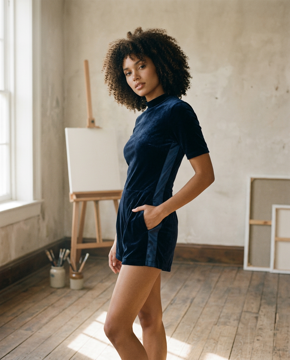 AI Editorial - Steve Madden Minnetta Short Indigo Haze