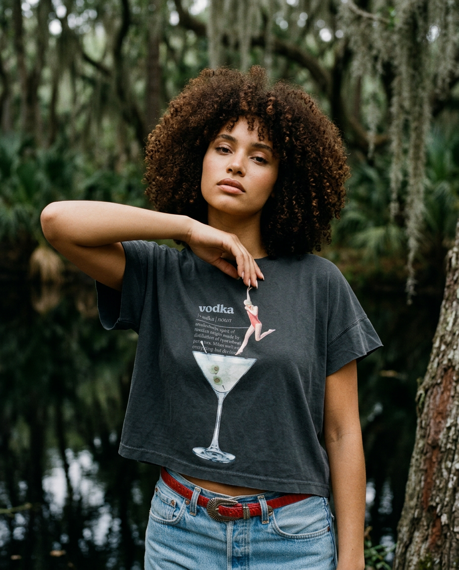 AI Editorial - Vodka Jump Hi-Lo Tee