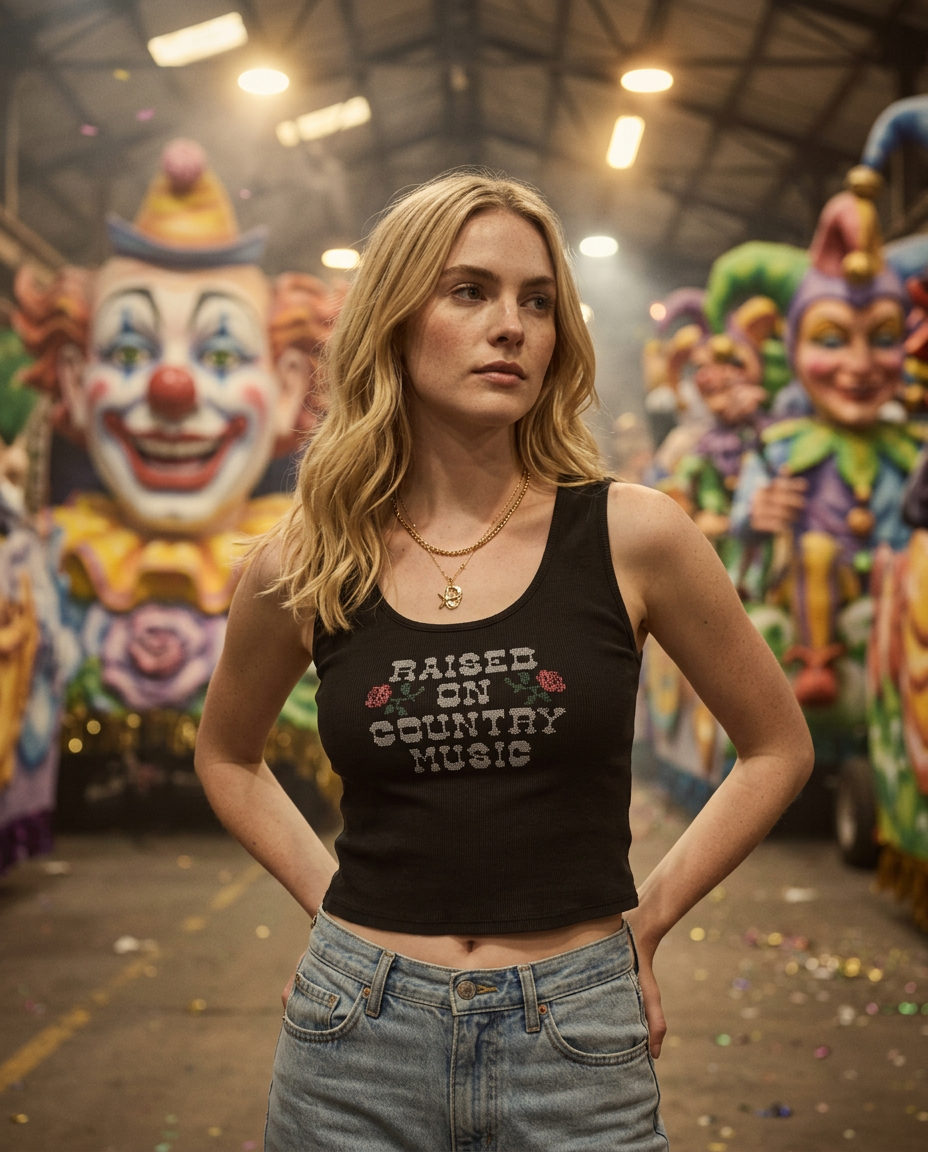 AI Editorial - Country Music Graphic Tank Top