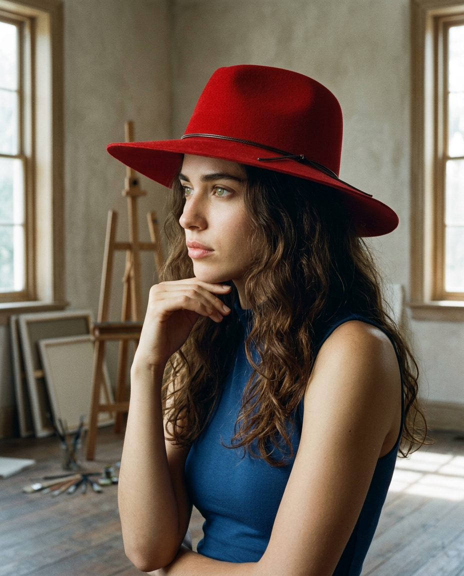 AI Editorial - Zima Wool Felt Hat