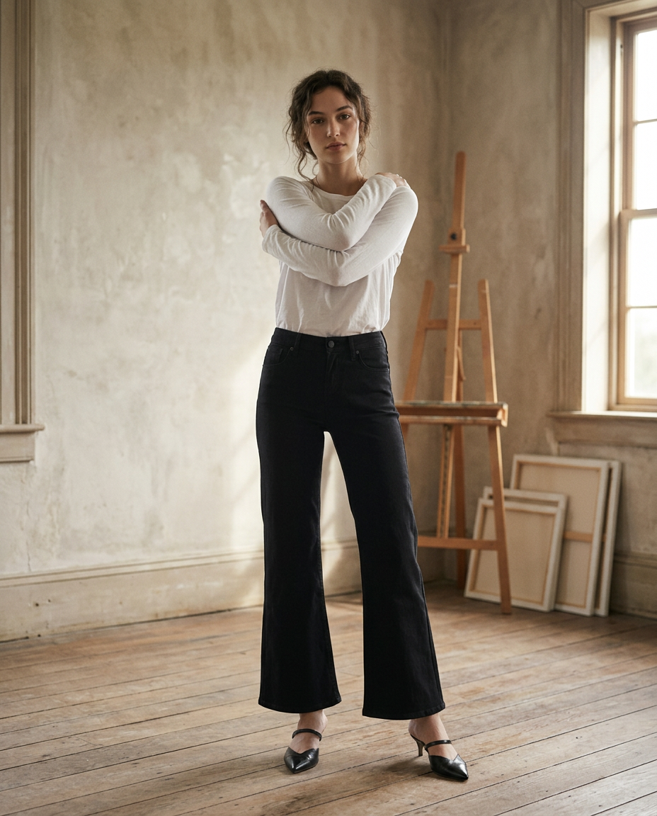 AI Editorial - Dear John Micah Mid Rise Jeans