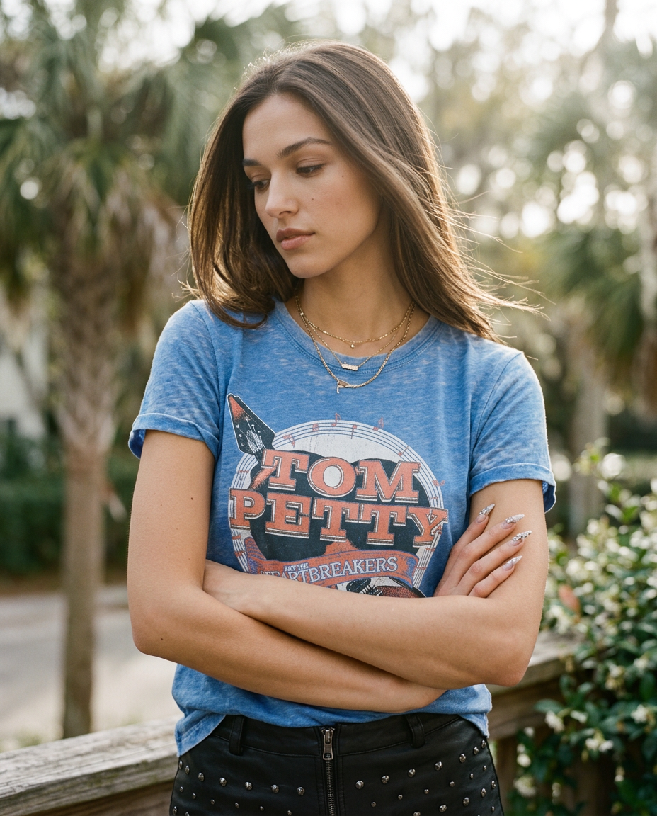 AI Editorial - Tom Petty And The Heartbreakers Mary Jane Vintage Tee