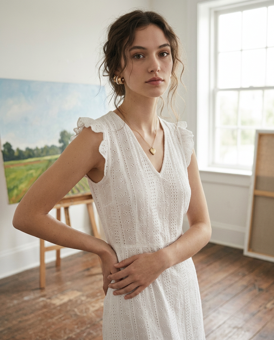 AI Editorial - Baguette Stone Double Hoop Huggie Trio Earrings