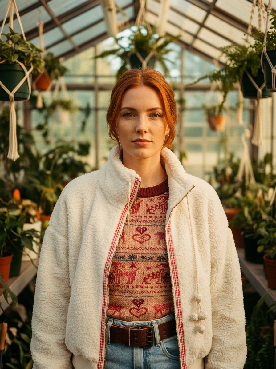 AI Editorial - Free People Alpine Sherpa Cardi