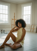 AI Editorial - Bows Tweed Tank Top
