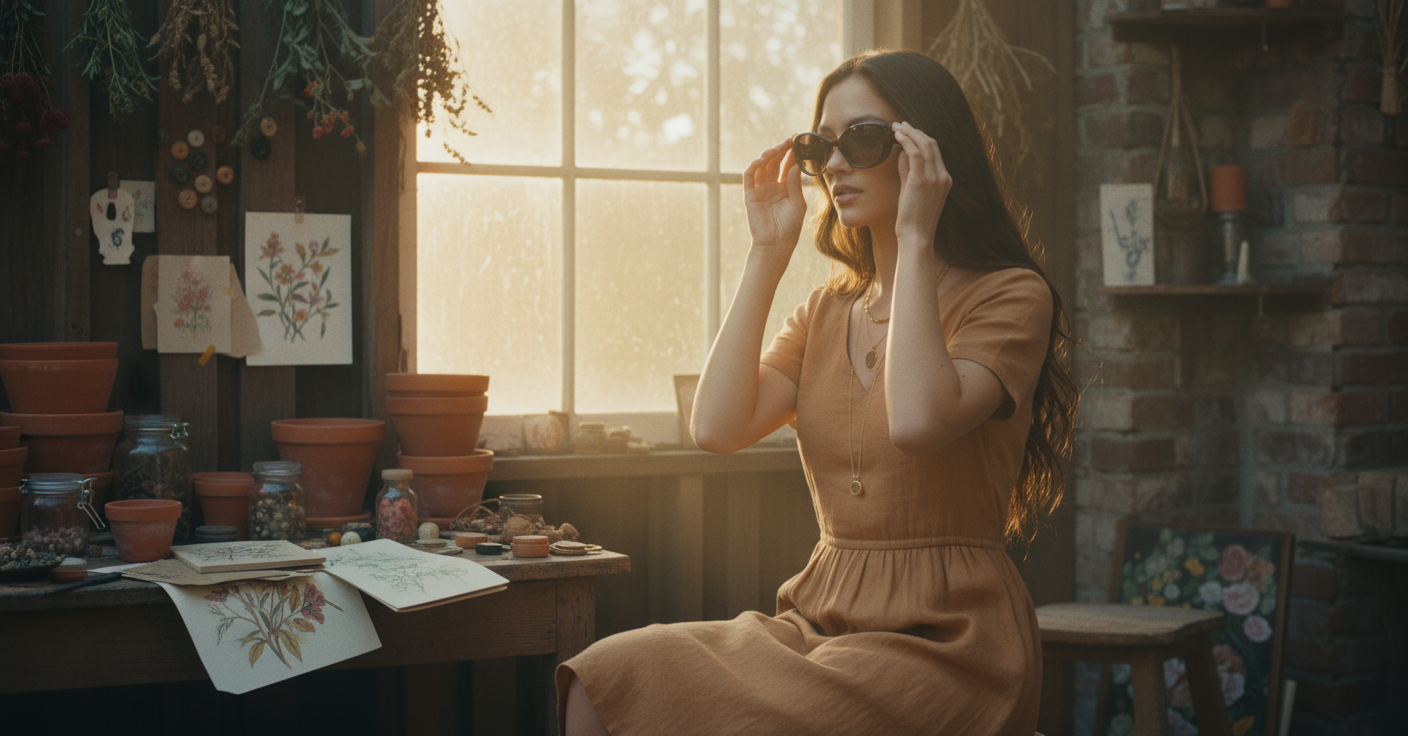 AI Editorial - Quay On Brand Sunglasses
