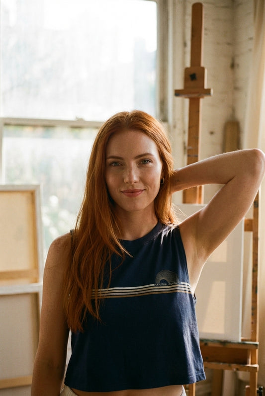 AI Editorial - Spiritual Gangster Rays Spirit Crop Tank