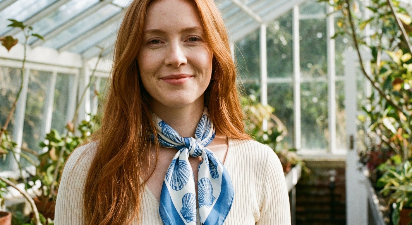 AI Editorial - Sealife Seashells Bandana Scarf