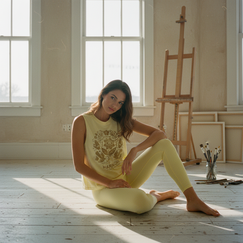 AI Editorial - Spiritual Gangster Spring Harmony Vibe Tank