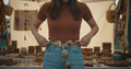 AI Editorial - Stone Detail Concho Chain Link Belt