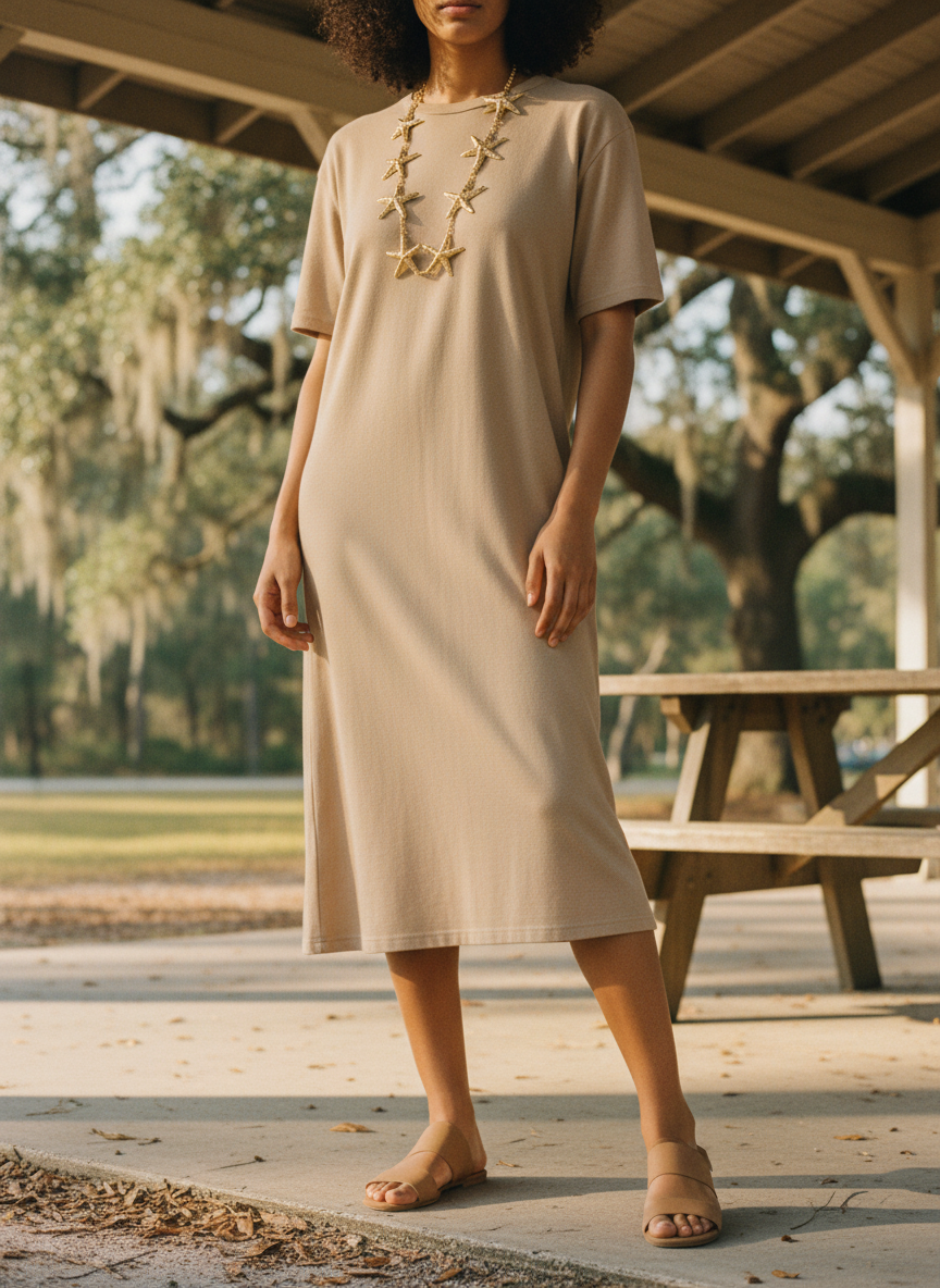 AI Editorial - Hammered Starfish Chain Belt