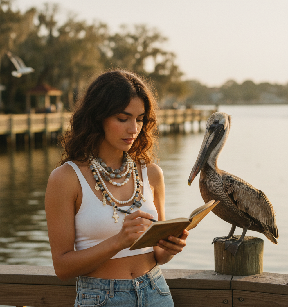 AI Editorial - Assorted Sealife Charms Layered Necklace