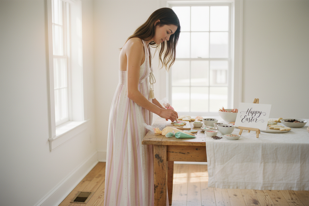 AI Editorial - Surf Gypsy Halter Maxi Dress