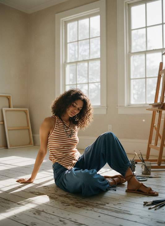 AI Editorial - Free People Knot My Vibe Top