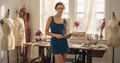 AI Editorial - Low Waist Denim Skirt