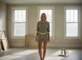 AI Editorial - Mid Rise Stripe Shorts