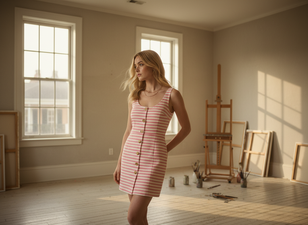 AI Editorial - Brisbane Stripe Dress