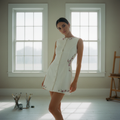 AI Editorial - Brisbane Embroidered Trim Dress