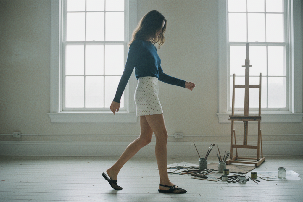 AI Editorial - Harper Dot Skirt