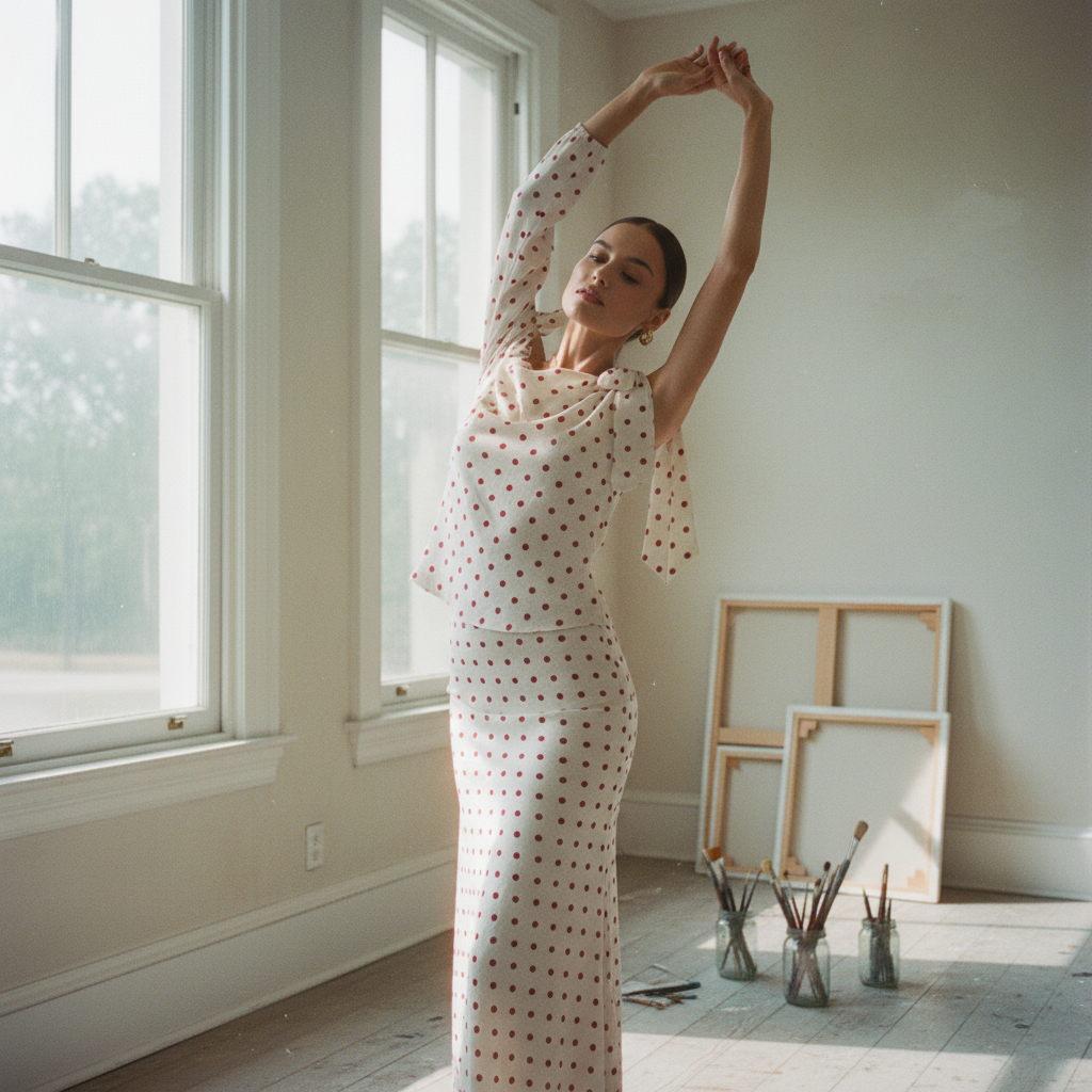 AI Editorial - Celestine Dot Top