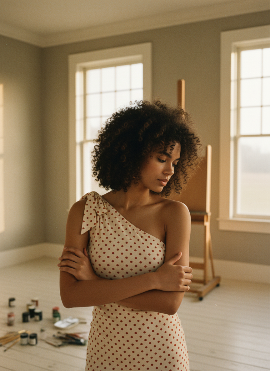 AI Editorial - Celestine Dot Top