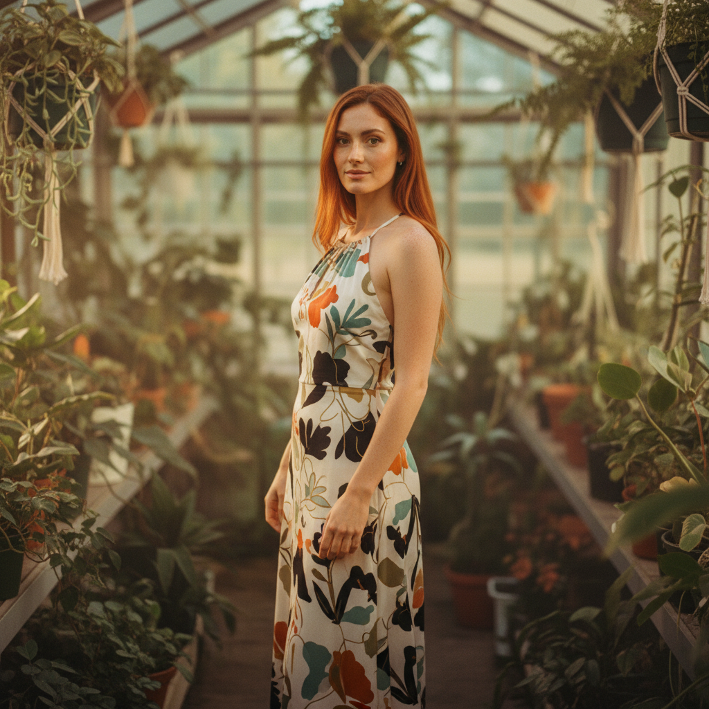 AI Editorial - Elan Halter Maxi Dress