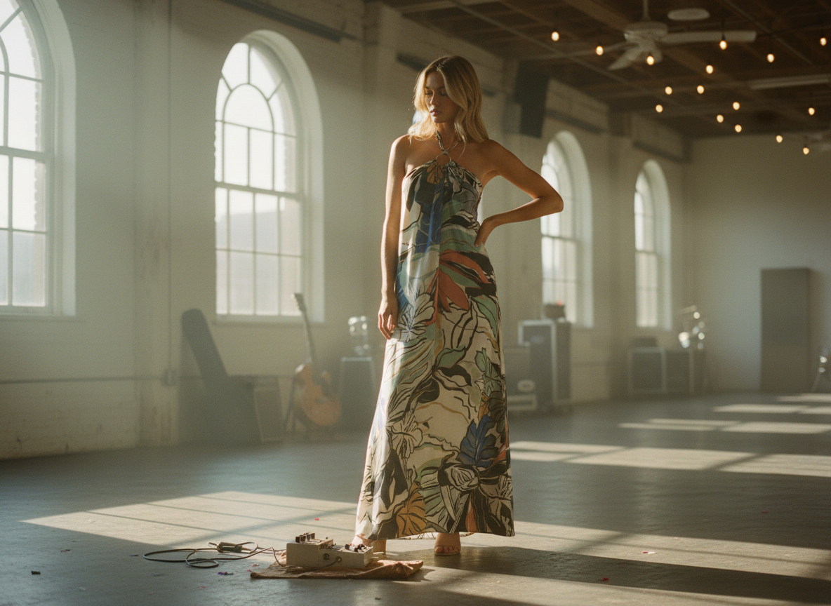 AI Editorial - Elan Halter Maxi Dress