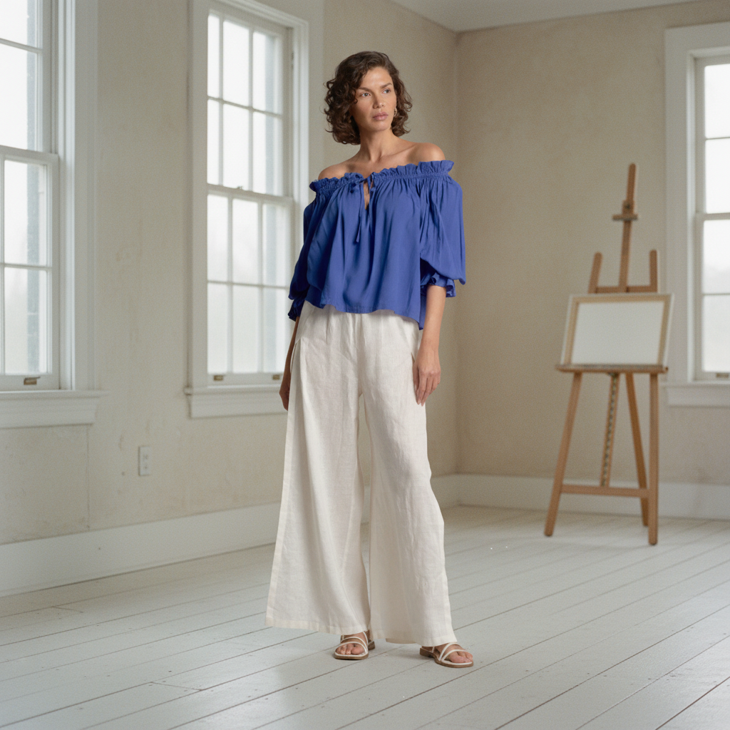 AI Editorial - Elan Off The Shoulder Top