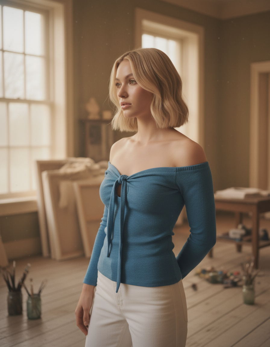AI Editorial - Elan Off The Shoulder Top